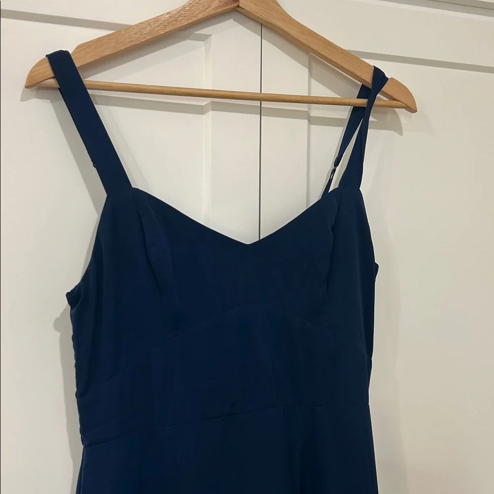Abercrombie Navy Tiered Ruffle Maxi Dress - Women